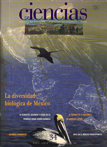 Portada Revista Ciencias de la UNAM 034